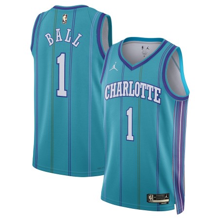 Dres Charlotte Hornets LaMelo Ball Jordan 2023-24 Classic Edition Teal Swingman